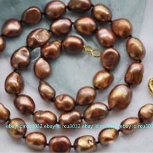 Elegant Brown Pearl Necklace